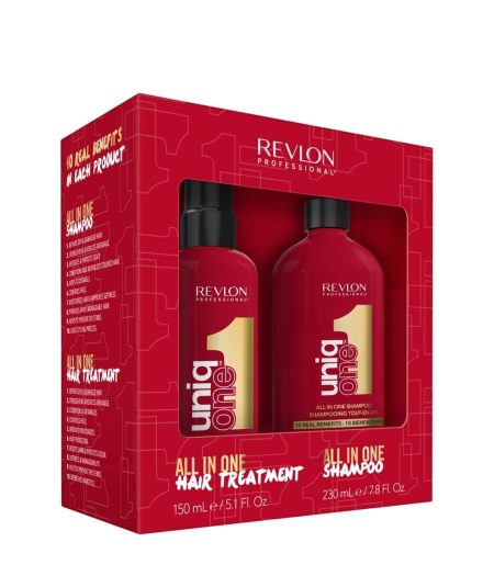 REVLON Revlon Uniq One All In One Duo Pack - 150 ml Behandeling & 230 ml Shampoo