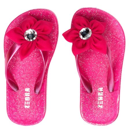 Zebra Slippers Girls Roze - maat 37