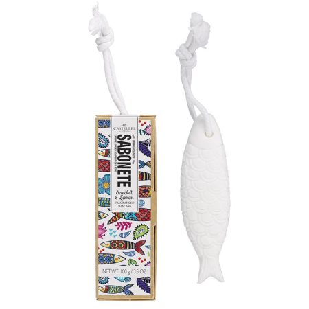 Sardine Soap-on-a-Rope Sea Salt&Lemon zeep 80 gr