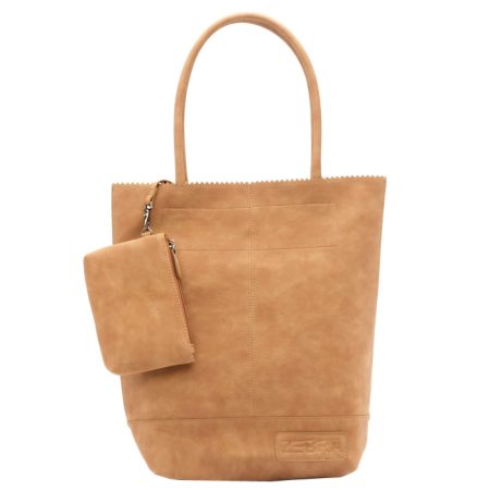 Zebra Natural Shopper Camel Suedine