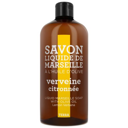 Savon de Marseille vloeibare handzeep Terra Verveine Citronnée 1 liter navulling