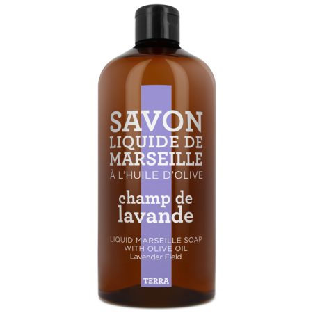 Savon de Marseille vloeibare handzeep Terra Champ de Lavande 1 liter navulling