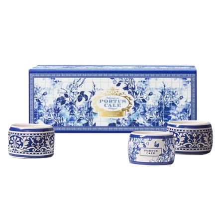 Portus Cale Gold&Blue Geurkaars Set (3-delig)