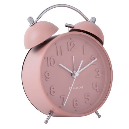 Iconic wekker mat roze