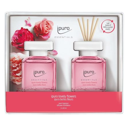 Geurdiffuser Ipuro Lovely Flowers 2 x 50 ml geschenkset