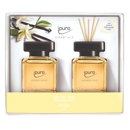 Geurdiffuser Ipuro Soft Vanilla 2 x 50 ml geschenkset