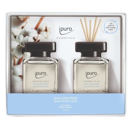 Geurdiffuser Ipuro Cotton Fields 2 x 50 ml geschenkset