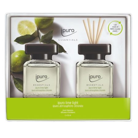 Geurdiffuser Ipuro Lime Light 2 x 50 ml geschenkset