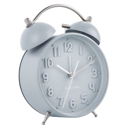 Iconic wekker mat blauw