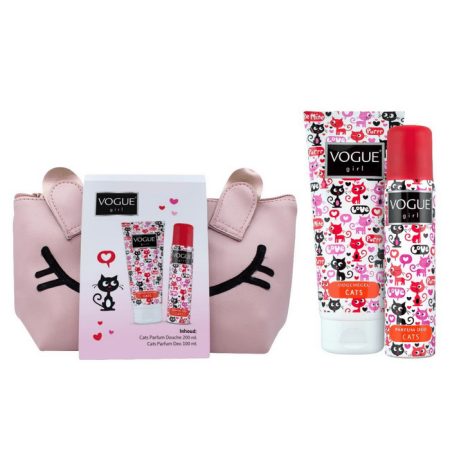 Vogue Girl Cats geschenkset met toilettasje