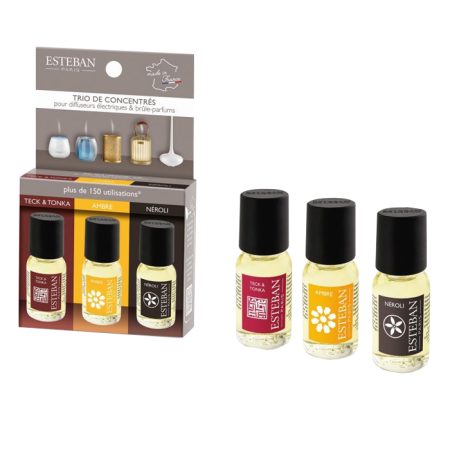 Esteban Classic geurolie set Teck&Tonka / Ambre / Neroli
