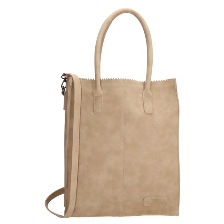 Zebra Natural Bag Rosa Zand Suedine