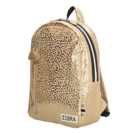 Zebra Rugzak Gold Metallic Leopard (M)