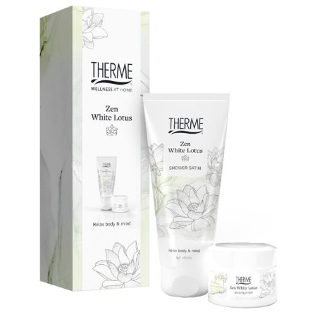 Zen White Lotus geschenkset in wijndoos