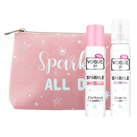 Vogue Girl Sparkle geschenkset met fluwelen toilettasje