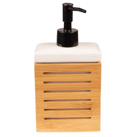 Clayre&Eef zeepdispenser bamboe
