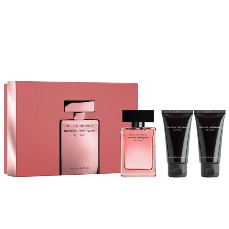 Narciso Rodriguez For Her Musc Noir Rose 50 ml geschenkset (3-delig)