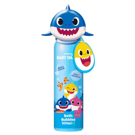 Baby Shark Bath Bubbles 300 ml met speeltje - blauw