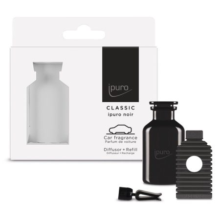 Ipuro Car Fragrance - Noir Set (houder + navulling)