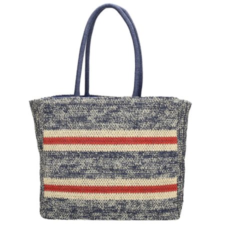 Strandtas jeansblauw