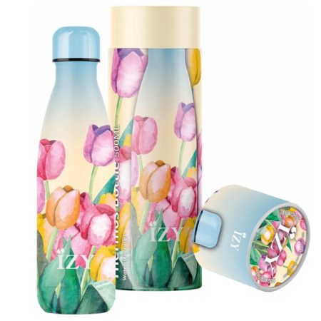 Tulpenveld drinkfles RVS 500 ml