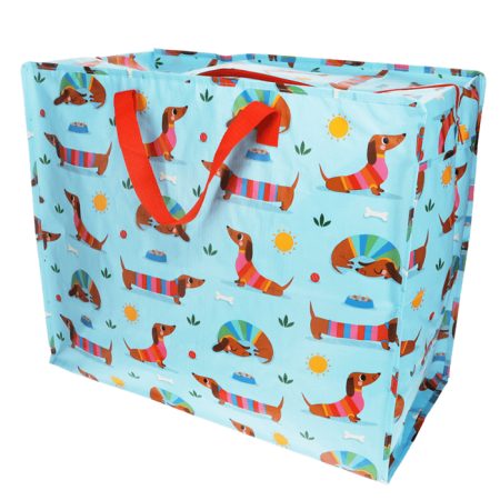Jumbo opbergtas Sausage Dog Blauw