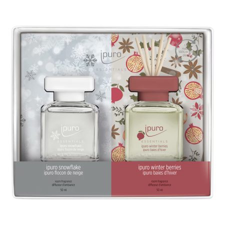 Geurdiffuser Ipuro Snowflake&Winter Berries 2 x 50 ml geschenkset