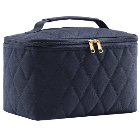 Cosmetic Case Rhombus Midnight Gold