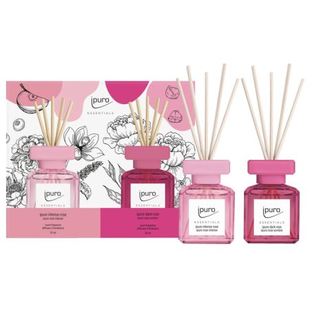 Geurdiffuser Ipuro Intense Rose&Dark Rose 2 x 50 ml geschenkset