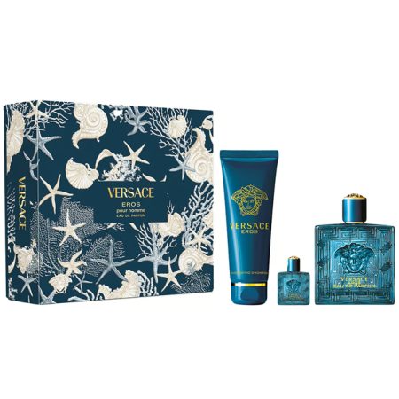Eros eau de parfum 100 ml + showergel + mini geschenkset