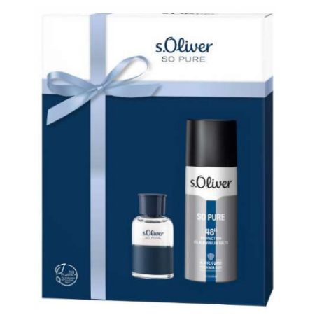 s.Oliver So Pure Men 30 ml + deo spray geschenkset