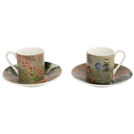 Espresso set Monet - Veld met Klaprozen