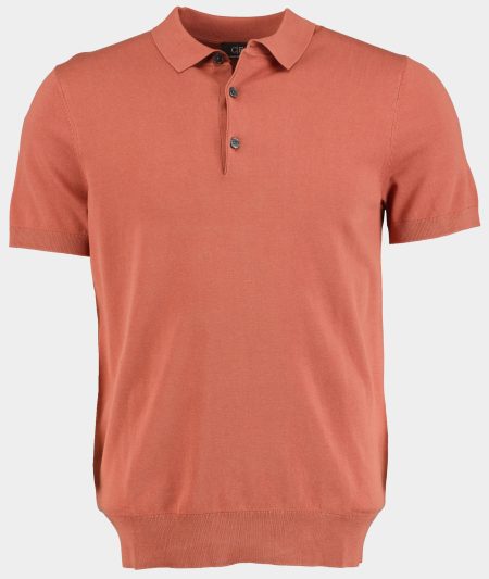 Commander Polo korte mouw Roze Polo-Pullover