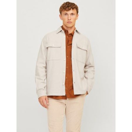 Jack & Jones Overhemd met lange mouwen JPRRAYMOND MELANGE SOLID LS OVERSHIRT SN