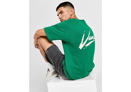 Vans Beach Script T-Shirt - Green- Heren