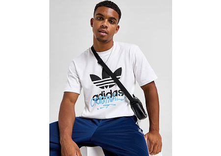 adidas Originals State Street T-Shirt - White- Heren