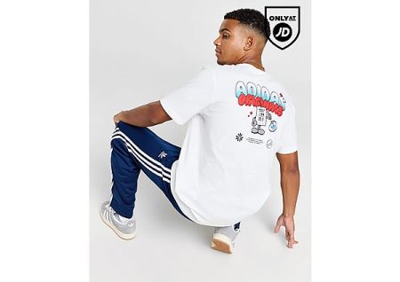 adidas Originals Tag T-Shirt - White- Heren