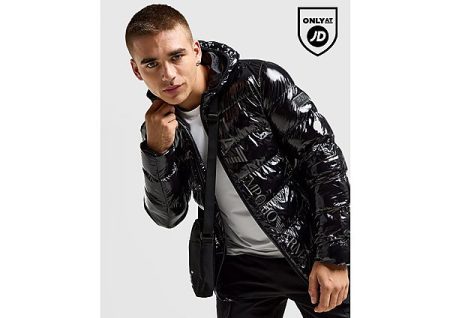 Emporio Armani EA7 Shiny Puffer Jacket - Black- Heren