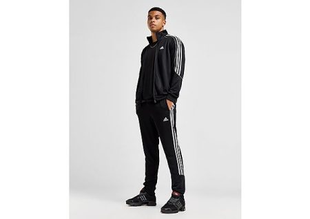 adidas 3-Stripes Doubleknit Tracksuit - Black- Heren