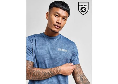 Napapijri Sarlys Tech T-Shirt - Blue- Heren