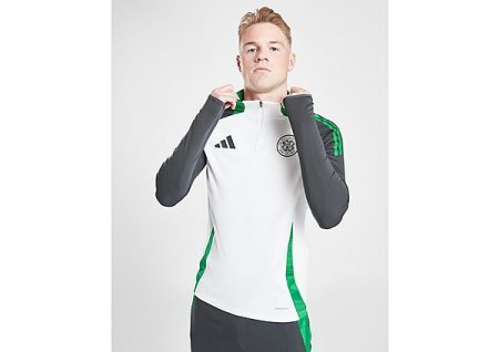 adidas Celtic Training 1/4 Zip Top - Wit- Heren