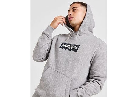 Napapijri Suze Overhead Logo Hoodie - Grey- Heren