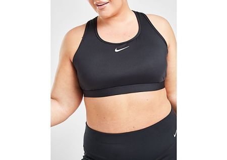 Nike Plus Size Swoosh Medium Support Bra - Black- Dames