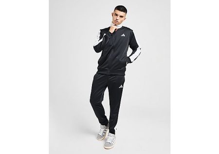 adidas Poly Panel Tracksuit - Black- Heren