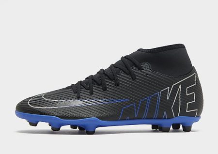 Nike High top voetbalschoenen (meerdere ondergronden) Mercurial Superfly 9 Club - Black/Hyper Royal/Chrome- Heren