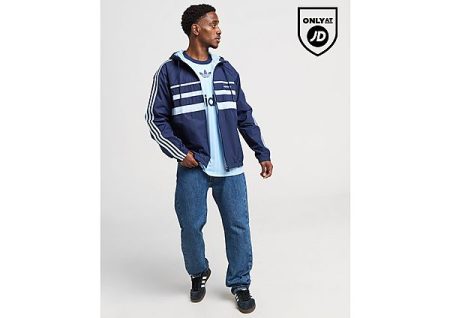 adidas Originals First Windbreaker Jacket - Blue- Heren