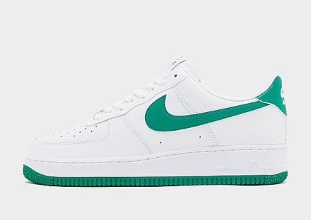 Nike Air Force 1 Heren - White/White/Malachite- Heren