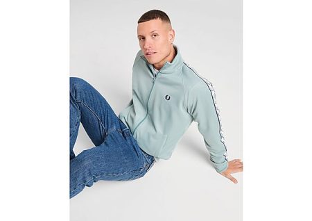 Fred Perry Tape Track Top - Blue- Heren