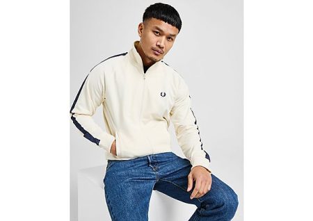 Fred Perry Tape Track Top - Ecru- Heren