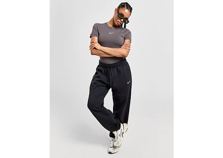 Nike Oversized joggingbroek met hoge taille voor dames Sportswear Phoenix Fleece - Zwart- Dames